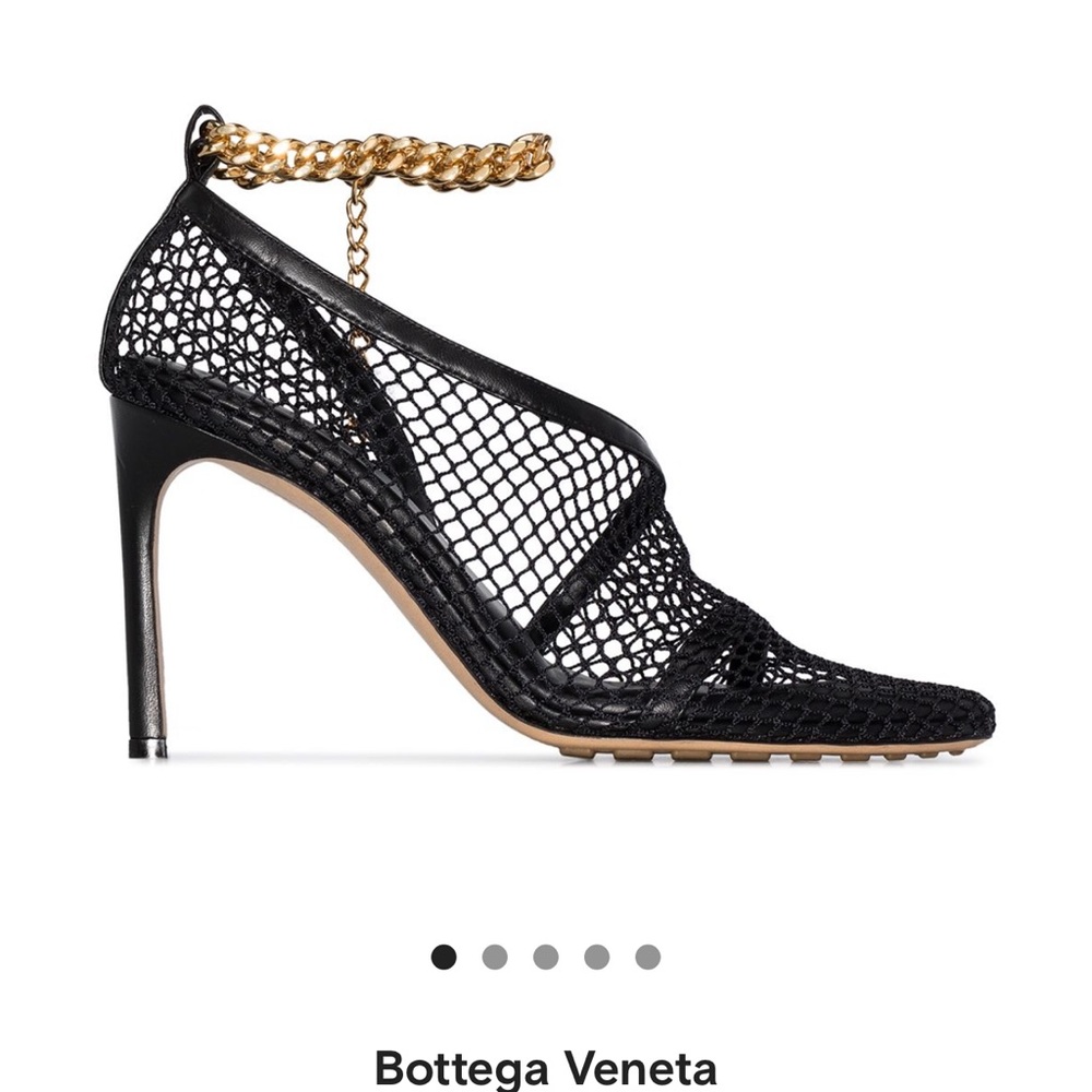 Sexy mesh black sandals with gold chain 🔥🔥🔥 - Picture 4 of 12